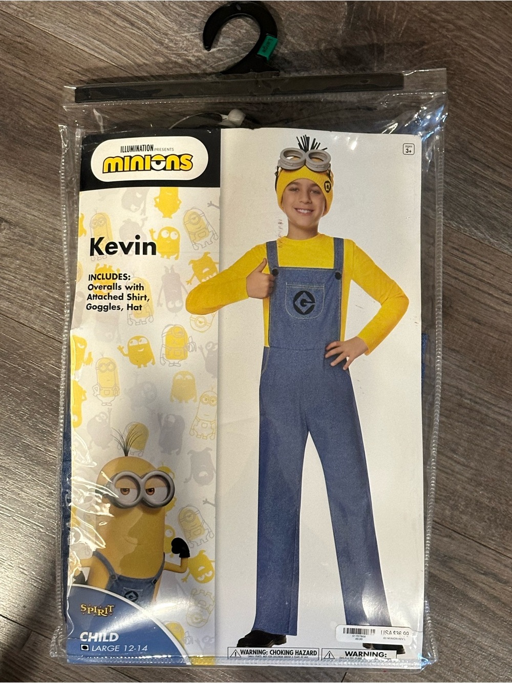 Spirit Minions Kevin Costume - Yellow, Blue, Gray